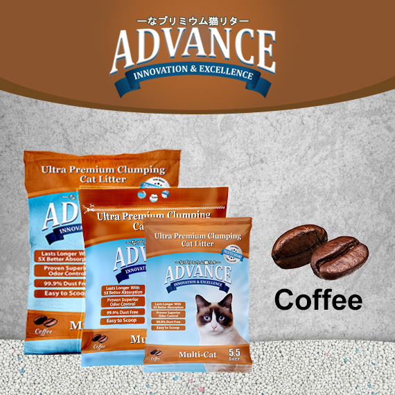 Advance Bentonite Cat Litter Coffee
