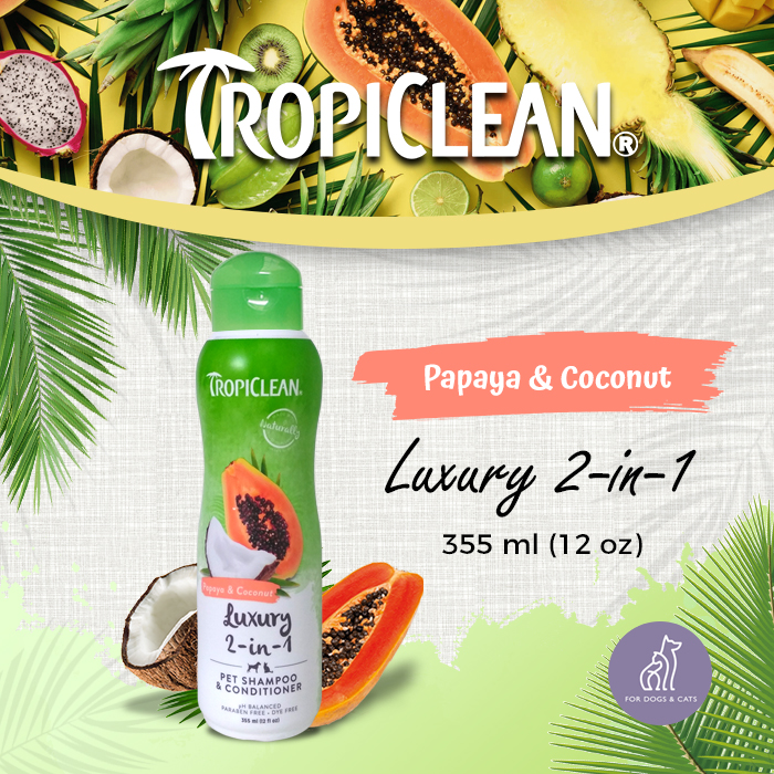 TROPICLEAN SHAMPOO & CONDITIONER LUXURY 2-in-1